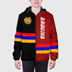 Куртка с капюшоном мужская Armenia, цвет: 3D-черный — фото 2
