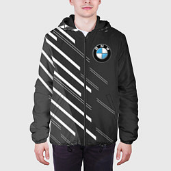 Куртка с капюшоном мужская BMW SPORT, цвет: 3D-черный — фото 2