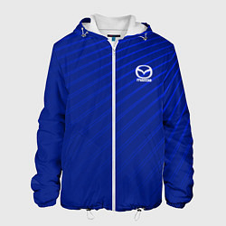 Куртка с капюшоном мужская Mazda: Blue Sport, цвет: 3D-белый