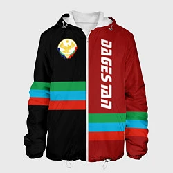 Куртка с капюшоном мужская Dagestan, цвет: 3D-белый