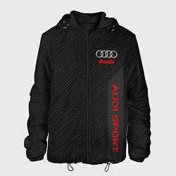Куртка с капюшоном мужская Audi: Sport Line, цвет: 3D-черный