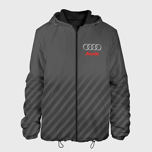 Мужская куртка Audi: Grey Sport Line / 3D-Черный – фото 1