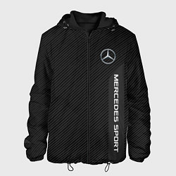 Куртка с капюшоном мужская Mercedes AMG: Sport Line, цвет: 3D-черный
