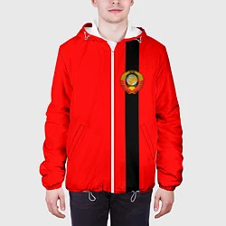 Куртка с капюшоном мужская Советский Союз, цвет: 3D-белый — фото 2