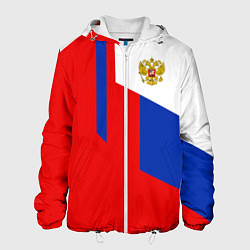 Мужская куртка Russia: Geometry Tricolor