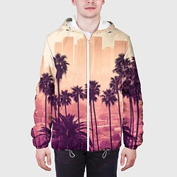 Куртка с капюшоном мужская Los Angeles, цвет: 3D-белый — фото 2