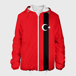 Куртка с капюшоном мужская Турция цвета 3D-белый — фото 1
