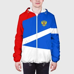 Куртка с капюшоном мужская Russia: Light Sport, цвет: 3D-белый — фото 2