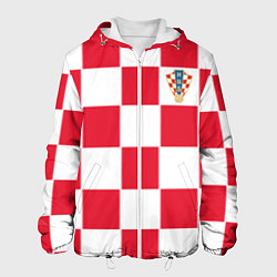 Куртка с капюшоном мужская Сборная Хорватии: Домашняя ЧМ-2018, цвет: 3D-белый