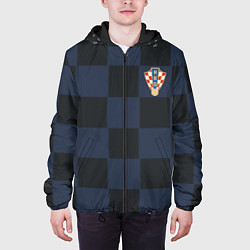 Куртка с капюшоном мужская Сборная Хорватии: Гостевая ЧМ-2018 цвета 3D-черный — фото 2