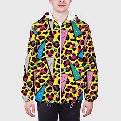 Куртка с капюшоном мужская 80s Leopard, цвет: 3D-белый — фото 2