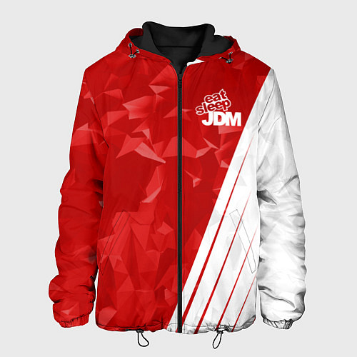 Мужская куртка Eat Sleep JDM: Red Poly / 3D-Черный – фото 1