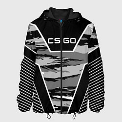 Куртка с капюшоном мужская CS:GO Grey Camo, цвет: 3D-черный