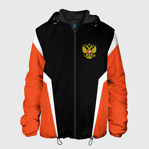 Мужская куртка Russia: Orange Sport / 3D-Черный – фото 1