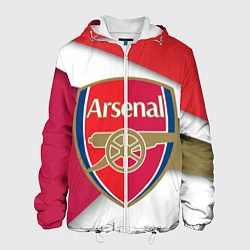 Куртка с капюшоном мужская FC Arsenal, цвет: 3D-белый