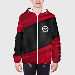 Куртка с капюшоном мужская Mazda: Red Sport, цвет: 3D-белый — фото 2