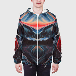 Куртка с капюшоном мужская Abstract collection, цвет: 3D-белый — фото 2