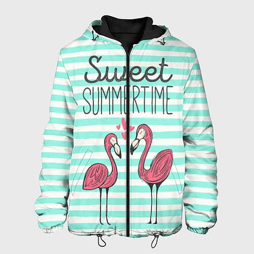 Мужская куртка Sweet Summer Flamingo / 3D-Черный – фото 1