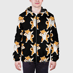 Куртка с капюшоном мужская Foxes Dab, цвет: 3D-черный — фото 2