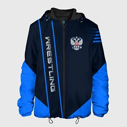 Куртка с капюшоном мужская Wrestling: Russia Style, цвет: 3D-черный