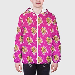 Куртка с капюшоном мужская 6IX9INE Pattern, цвет: 3D-белый — фото 2