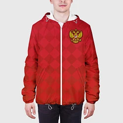 Куртка с капюшоном мужская Форма сборной России, цвет: 3D-белый — фото 2