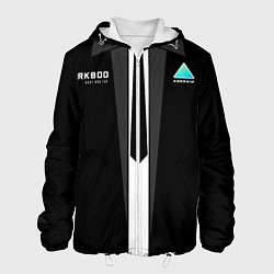Куртка с капюшоном мужская RK800 Android Black, цвет: 3D-белый