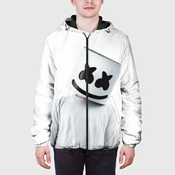 Куртка с капюшоном мужская Marshmallow: White Only, цвет: 3D-черный — фото 2
