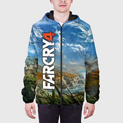 Куртка с капюшоном мужская Far Cry 4: Ice Mountains, цвет: 3D-черный — фото 2