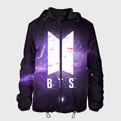 Куртка с капюшоном мужская BTS: Violet Space, цвет: 3D-черный
