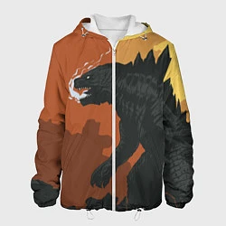 Куртка с капюшоном мужская Godzilla: Monster Smoke, цвет: 3D-белый