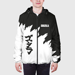 Куртка с капюшоном мужская Godzilla: Light Style, цвет: 3D-черный — фото 2