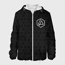 Куртка с капюшоном мужская Linkin Park: Black Carbon, цвет: 3D-белый