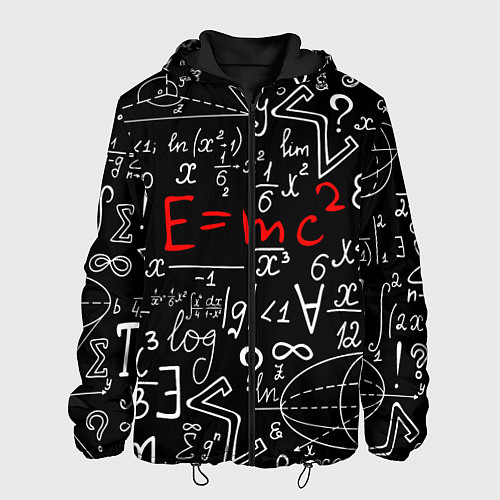 Мужская куртка Формулы физики / 3D-Черный – фото 1
