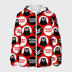 Куртка с капюшоном мужская Kumamon Pattern, цвет: 3D-белый