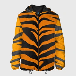 Куртка с капюшоном мужская Шкура тигра, цвет: 3D-черный