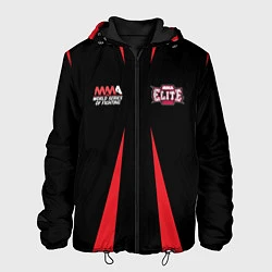 Куртка с капюшоном мужская MMA Elite, цвет: 3D-черный