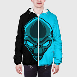 Куртка с капюшоном мужская Space Alien, цвет: 3D-белый — фото 2