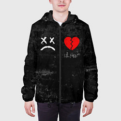 Куртка с капюшоном мужская Lil Peep: RIP, цвет: 3D-черный — фото 2