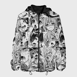 Куртка с капюшоном мужская Ahegao Babes, цвет: 3D-черный