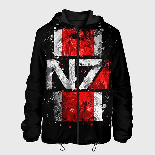 Мужская куртка Mass Effect N7 / 3D-Черный – фото 1