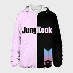 Куртка с капюшоном мужская BTS Jung Kook, цвет: 3D-белый