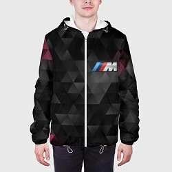Куртка с капюшоном мужская BMW M: Polygon, цвет: 3D-белый — фото 2
