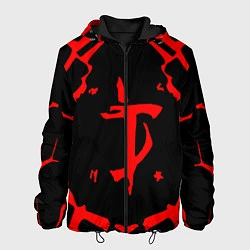 Куртка с капюшоном мужская DOOM: Red Slayer, цвет: 3D-черный