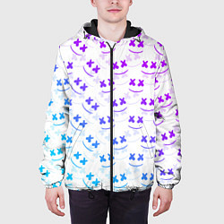 Куртка с капюшоном мужская Marshmello: Light Neon, цвет: 3D-черный — фото 2