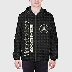 Куртка с капюшоном мужская Mercedes AMG: Dark Side, цвет: 3D-черный — фото 2