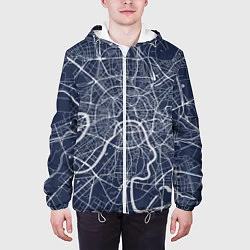 Куртка с капюшоном мужская Карта Москвы, цвет: 3D-белый — фото 2
