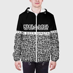 Куртка с капюшоном мужская BTS: Bangtan Boys, цвет: 3D-белый — фото 2