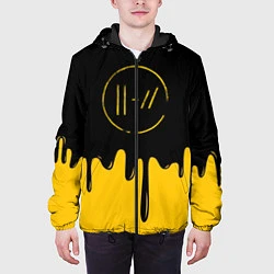 Куртка с капюшоном мужская 21 Pilots: Liquid Paint, цвет: 3D-черный — фото 2