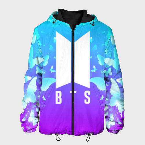Мужская куртка BTS: Violet Butterflies / 3D-Черный – фото 1